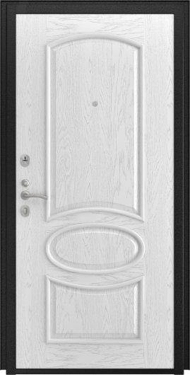 Входная дверь L-3a Грация дуб белая эмаль — фото 2